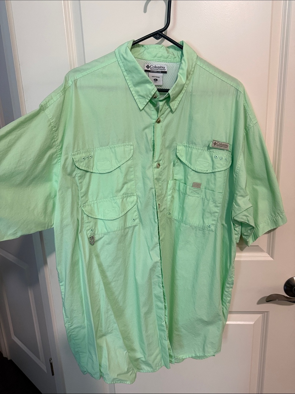 Columbia Men’s Short-Sleeve Button-Down Shirt - Mint
